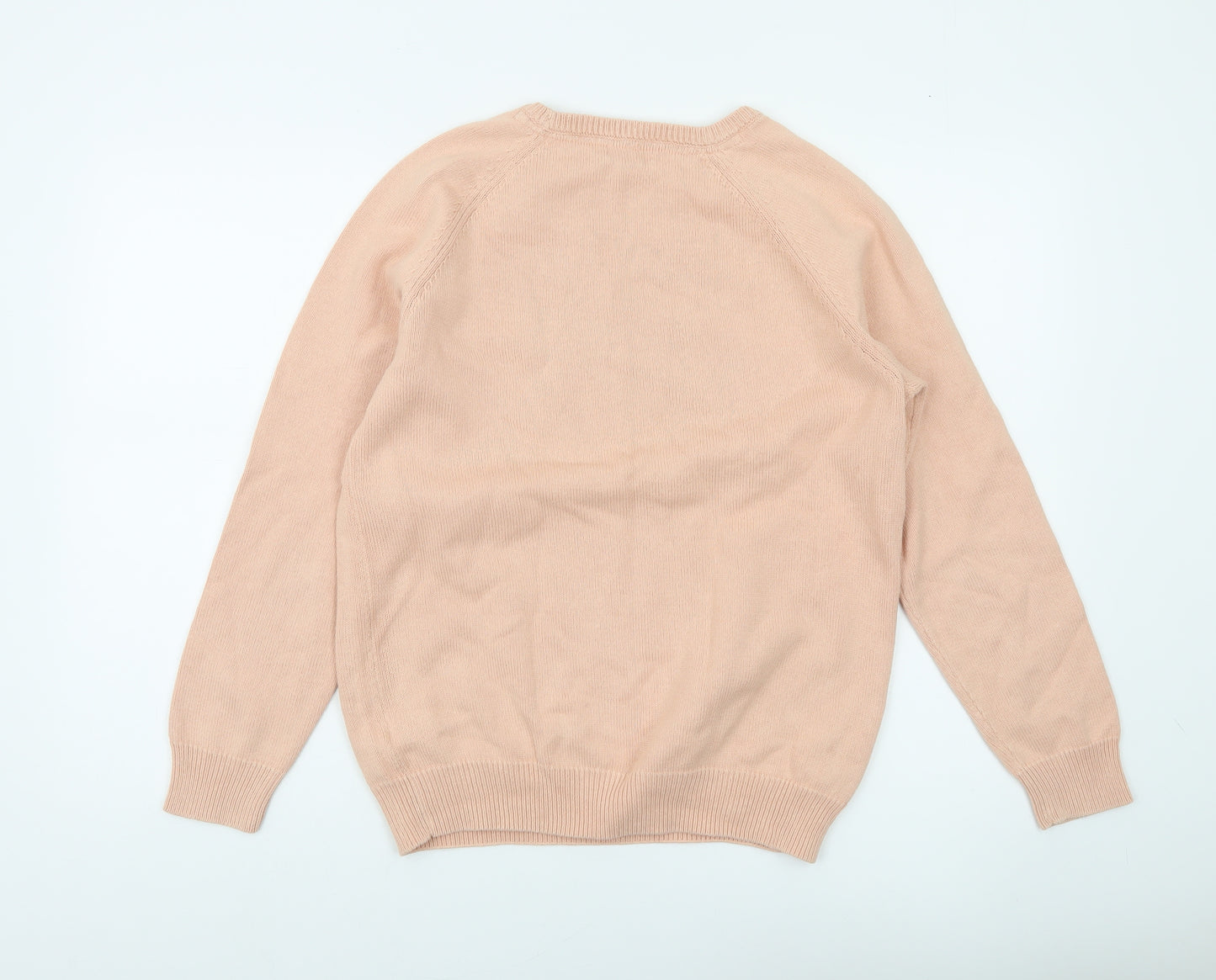 Cotton Traders Womens Pink Crew Neck Long Sleeve Jumper Size 12