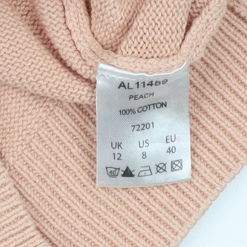 Cotton Traders Womens Pink Crew Neck Long Sleeve Jumper Size 12