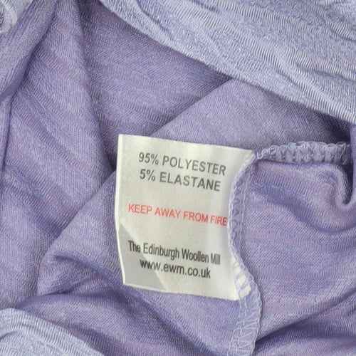 Honor Millburn Womens Purple Short Sleeve Stretch T-Shirt Size S 10-12
