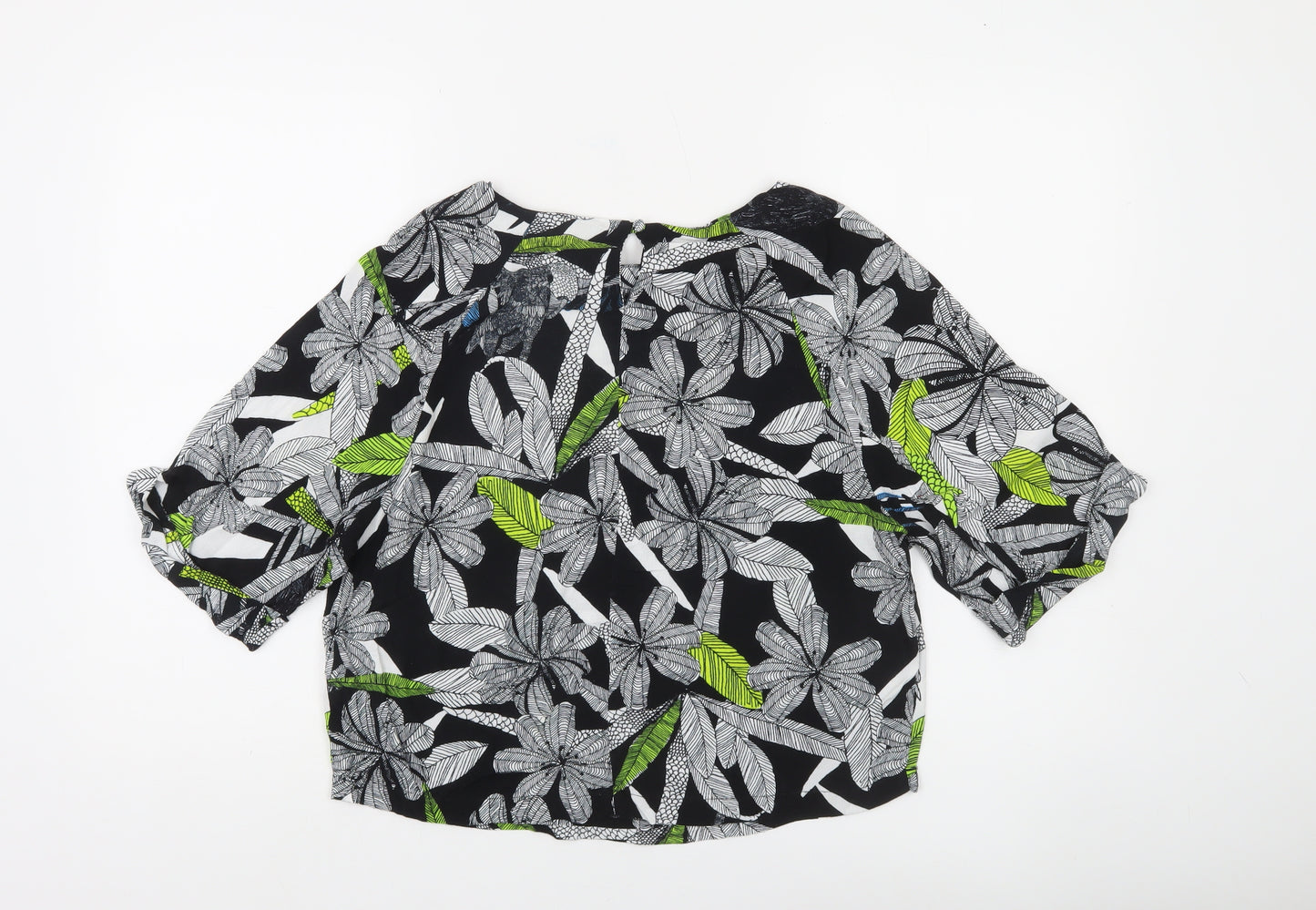 Papaya Weekend Women's Multicoloured Floral Tunic Blouse Size 8