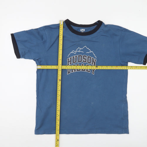 Uniqlo Boys Blue Hudson Valley Ringer T-Shirt 13-14 Years