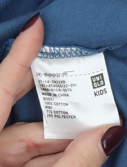 Uniqlo Boys Blue Hudson Valley Ringer T-Shirt 13-14 Years