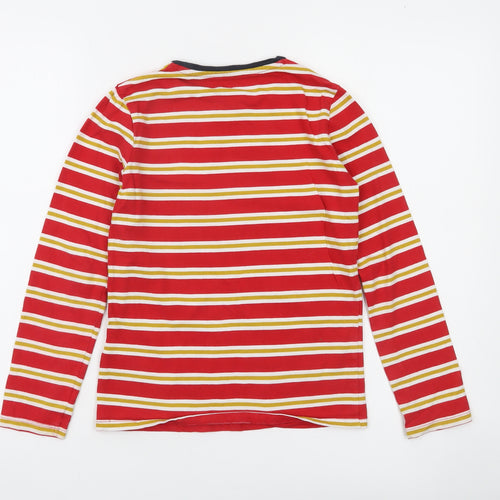 Mini Boden Boys Red Gryffindor Long Sleeve Striped Harry Potter T-Shirt 8-9 Years
