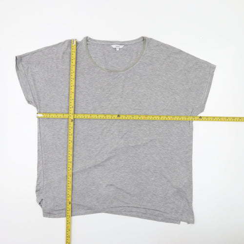 Next Women's Grey Basic Short Sleeve Crew Neck T-Shirt Size 18