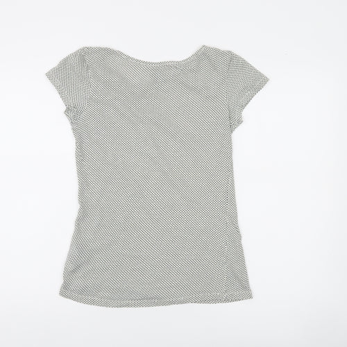 Marc O'Polo Women's White Polka Dot Cotton Jersey T-Shirt Size S