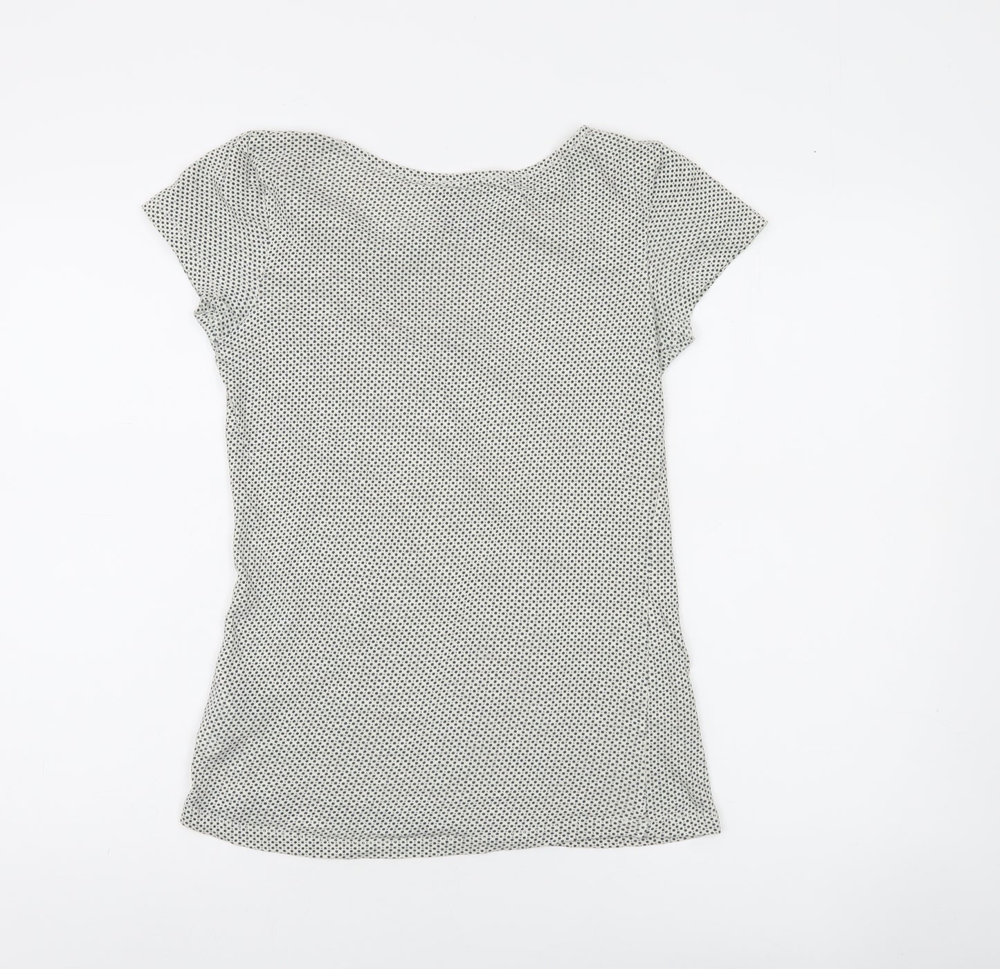 Marc O'Polo Women's White Polka Dot Cotton Jersey T-Shirt Size S
