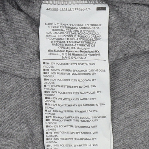 Nike Men's Grey XL Athletic Fit Pocket Crew Neck T-Shirt