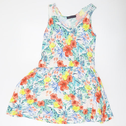 Marks and Spencer Women’s Multicoloured Floral Skater Dress Size 10