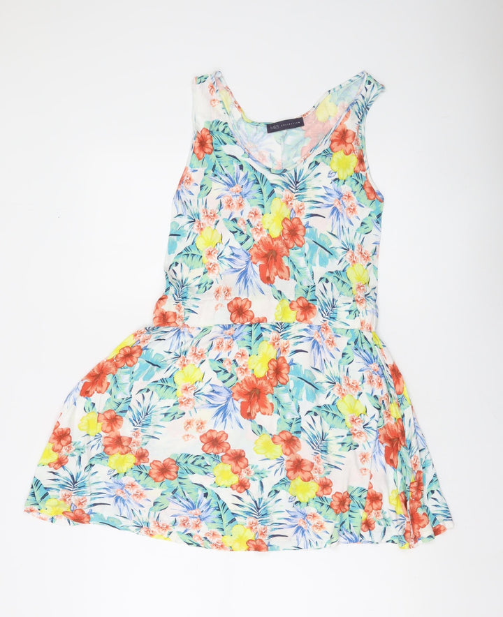 Marks and Spencer Women’s Multicoloured Floral Skater Dress Size 10