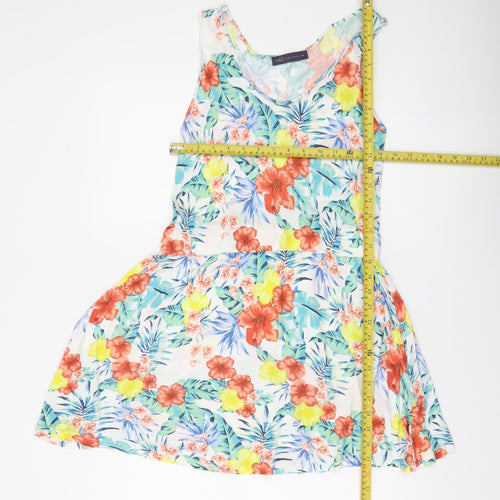Marks and Spencer Women’s Multicoloured Floral Skater Dress Size 10