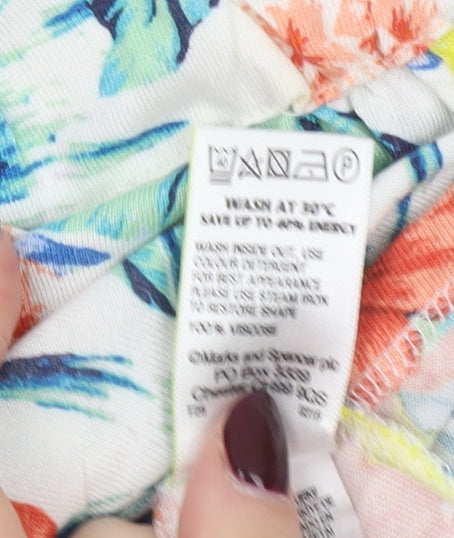 Marks and Spencer Women’s Multicoloured Floral Skater Dress Size 10