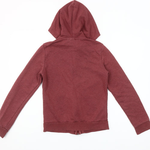 Adidas Women’s Red Full Zip Hoodie XS - Casual Sporty Sweatshirt