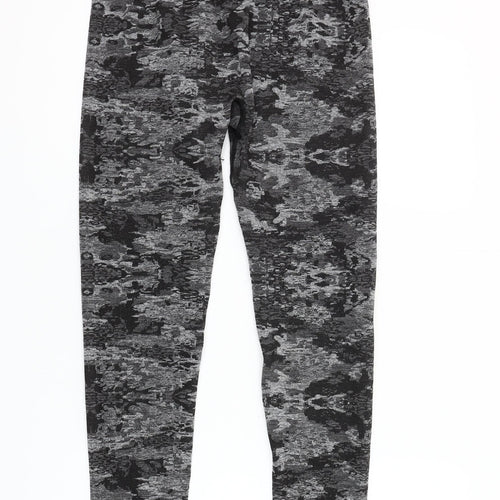 Women's Best Grey Camo Print Seamless Leggings XL Women's Activewear