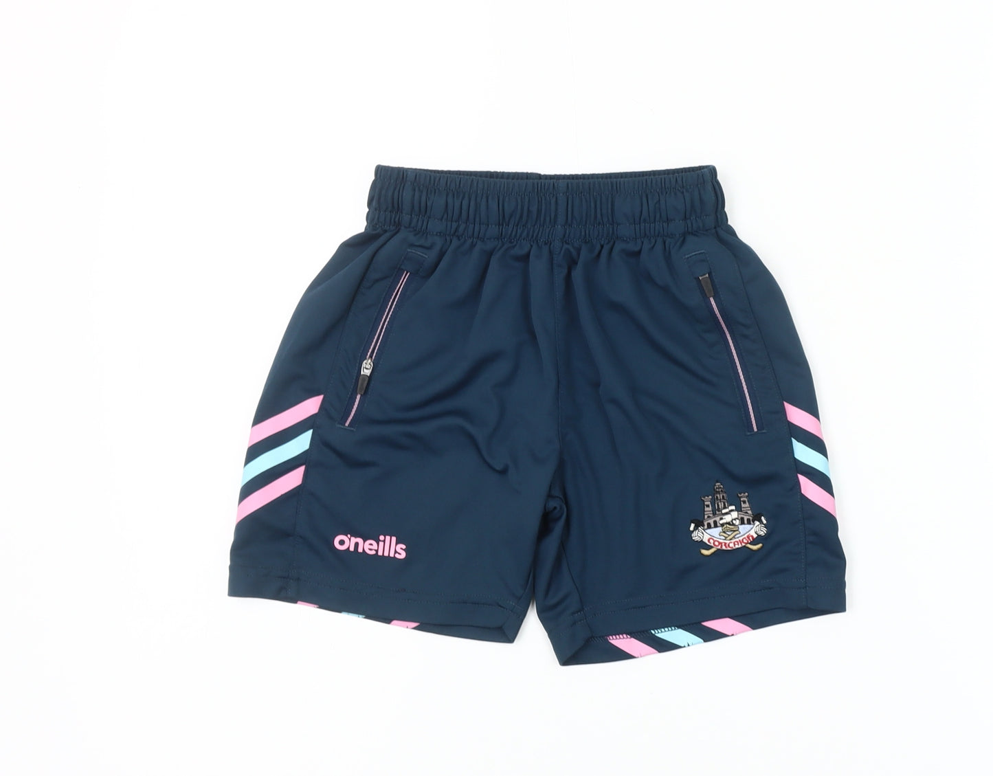 O'Neills Boys Blue 5-6 Years Athletic Sports Shorts With Elastic Waist