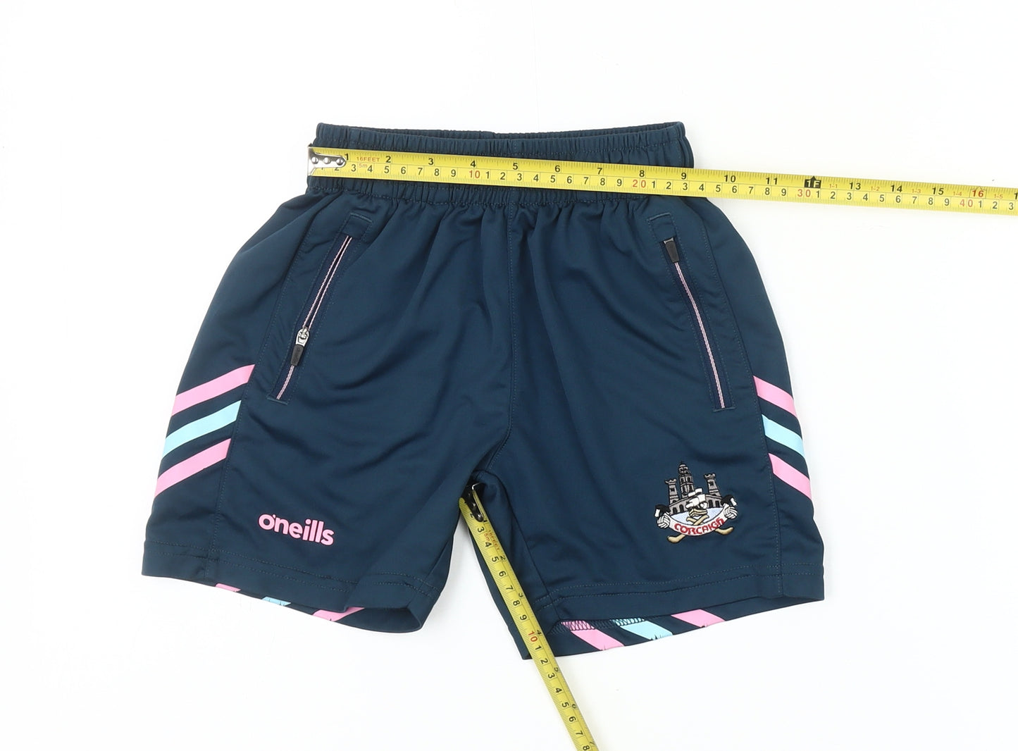 O'Neills Boys Blue 5-6 Years Athletic Sports Shorts With Elastic Waist