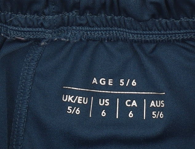 O'Neills Boys Blue 5-6 Years Athletic Sports Shorts With Elastic Waist