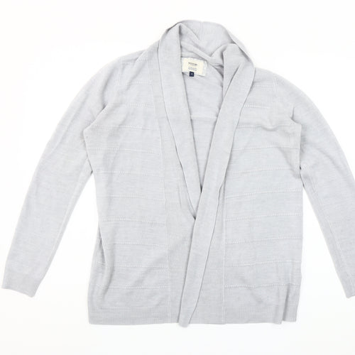Maine New England Women's Grey Size 14 Open Knit Cardigan