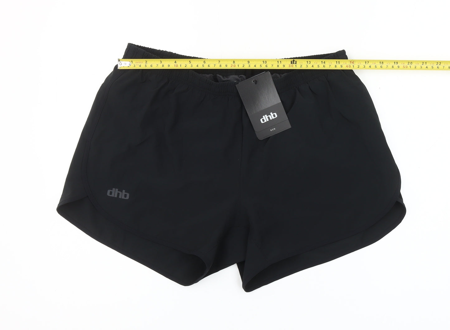 dhb Womens Black Athletic Running Shorts Size 16 Lightweight Activewear