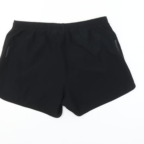 dhb Womens Black Athletic Running Shorts Size 16 Lightweight Activewear