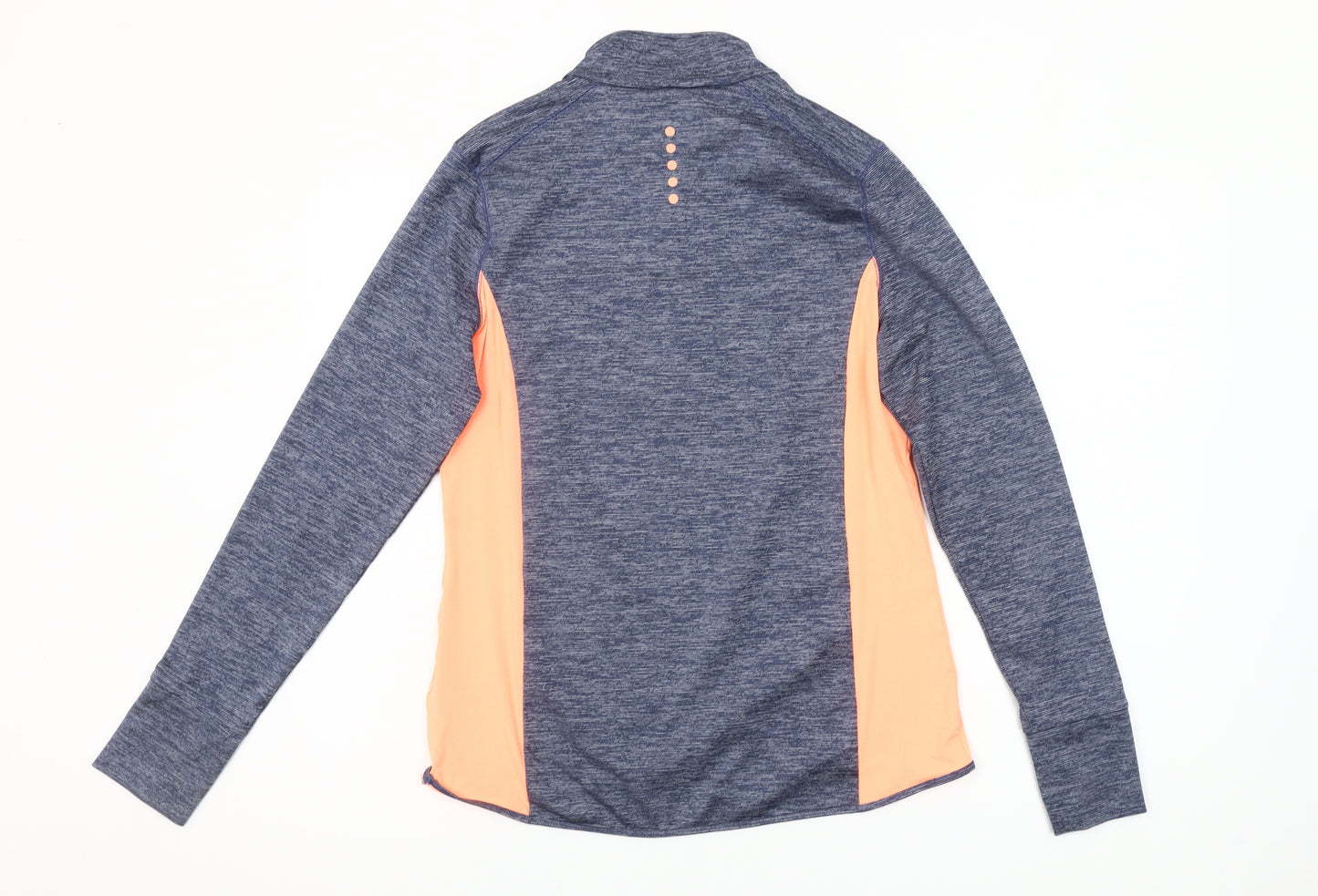 Dunnes Stores Women's Navy & Peach 1/4 Zip Performance Pullover Size 14