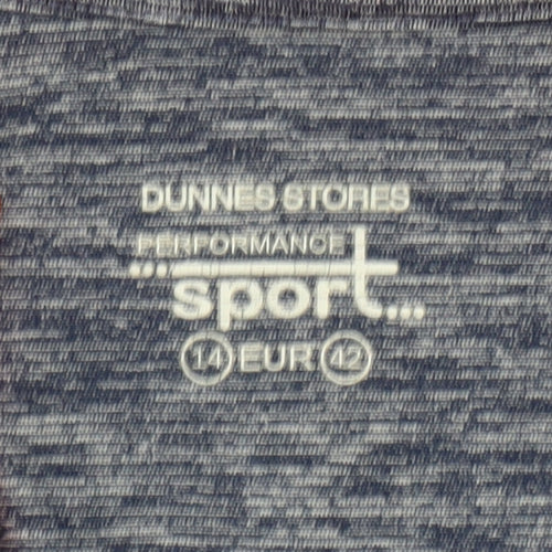 Dunnes Stores Women's Navy & Peach 1/4 Zip Performance Pullover Size 14