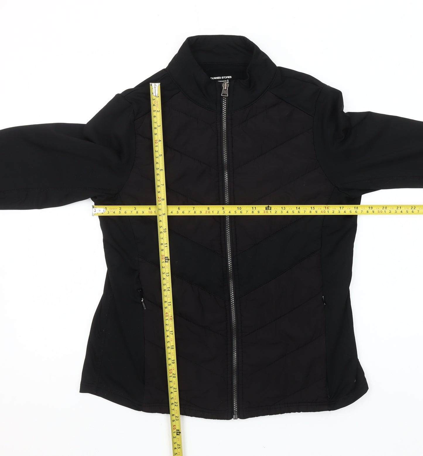 Dunnes Stores Womens Black Quilted Softshell Puffer Jacket Size 14