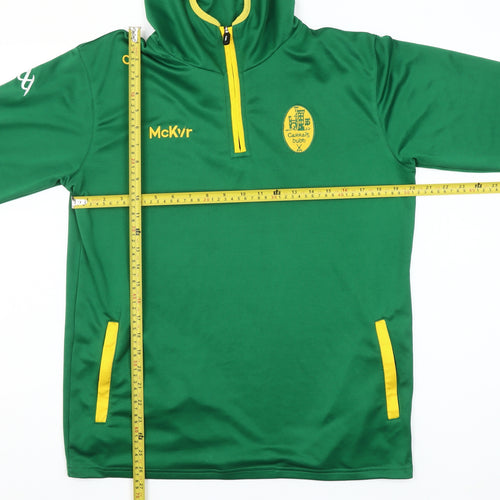 McKvr Men’s Green 1/4 Zip Hoodie L Sports Training Top