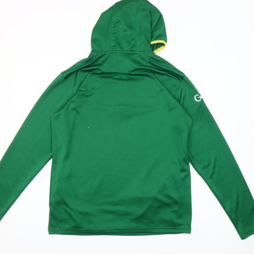 McKvr Men’s Green 1/4 Zip Hoodie L Sports Training Top