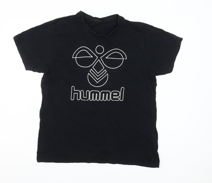 Hummel Men's Black Short Sleeve Crew Neck T-Shirt Size M