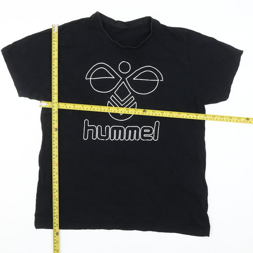 Hummel Men's Black Short Sleeve Crew Neck T-Shirt Size M