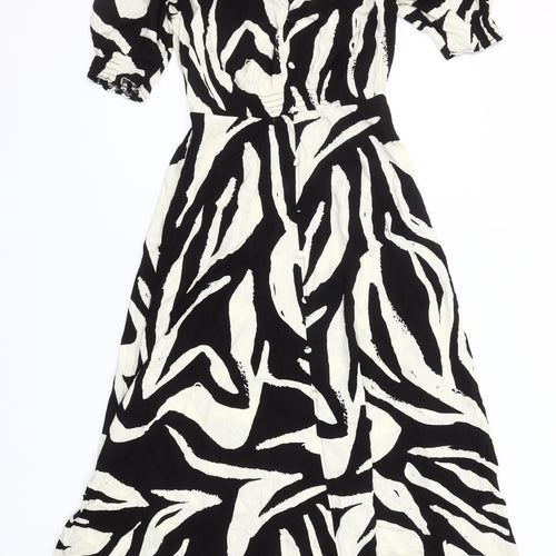 By Very Women’s Black & White Zebra Print Midi Dress Size 8