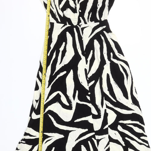 By Very Women’s Black & White Zebra Print Midi Dress Size 8