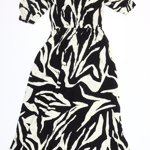 By Very Women’s Black & White Zebra Print Midi Dress Size 8
