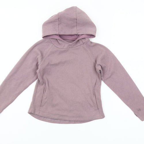 Dunnes Stores Girls Purple Pullover Hoodie 5-6 Years Regular Fit