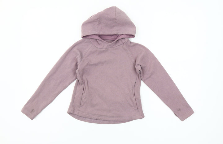 Dunnes Stores Girls Purple Pullover Hoodie 5-6 Years Regular Fit