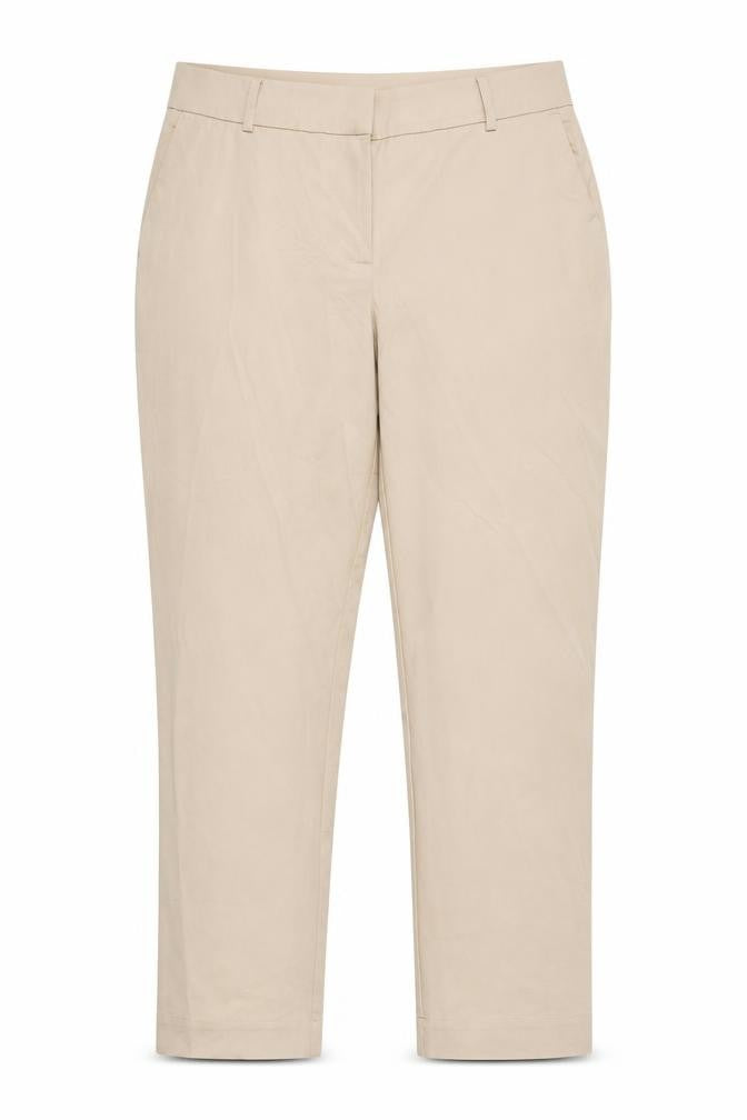 Carolyn Donnelly Women’s Beige Chino Trousers Size 14 Straight Fit