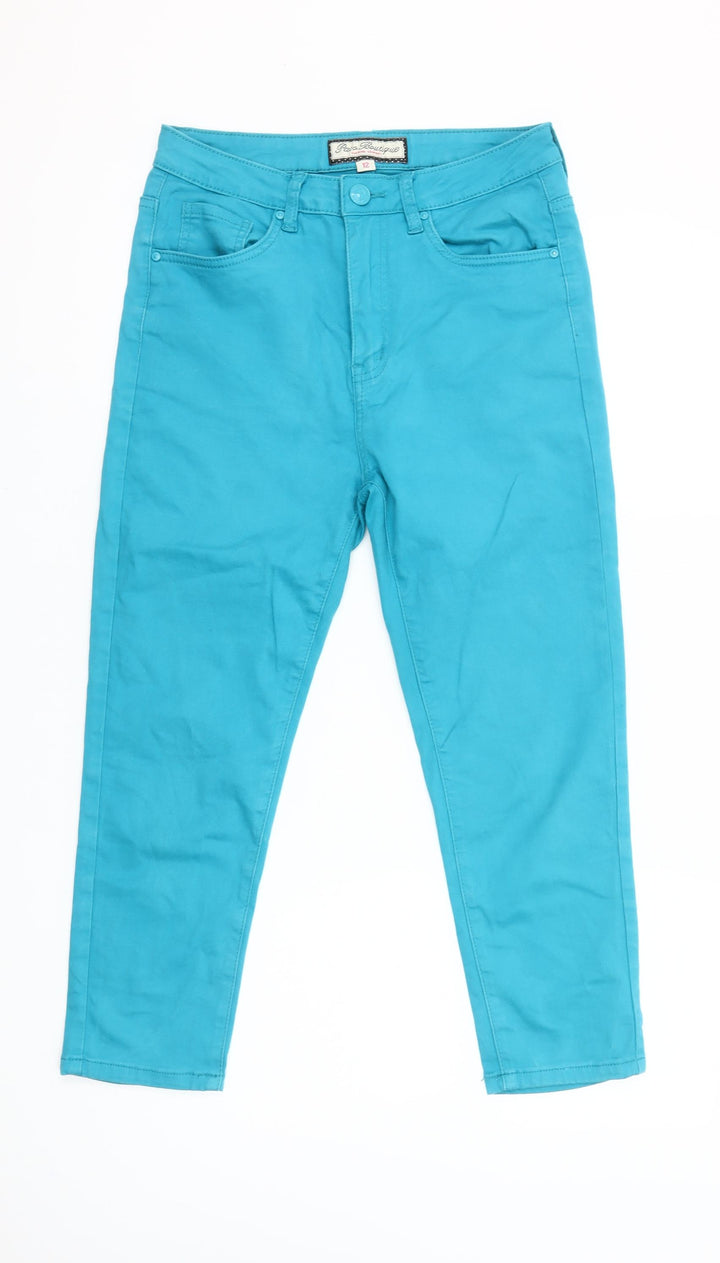 Paco Boutique Women’s Blue Stretch Straight Jeans Size 12
