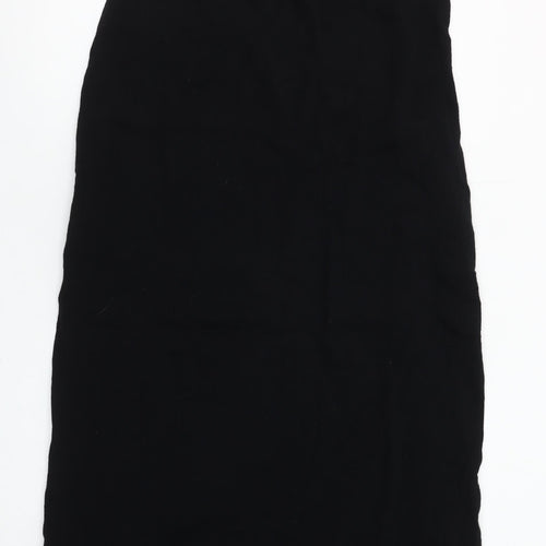New Look Women's Black Size 6 Midi Cotton Slip Dress