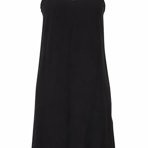 New Look Women's Black Size 6 Midi Cotton Slip Dress