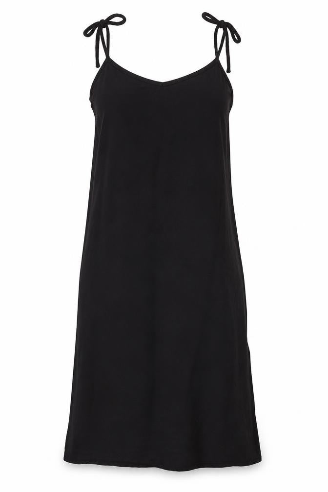 New Look Women's Black Size 6 Midi Cotton Slip Dress