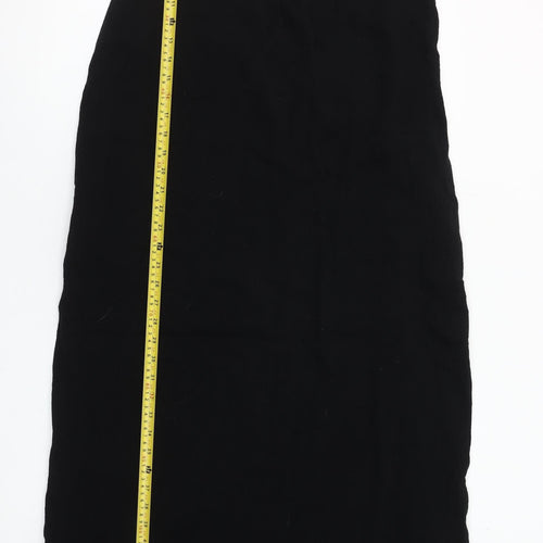 New Look Women's Black Size 6 Midi Cotton Slip Dress