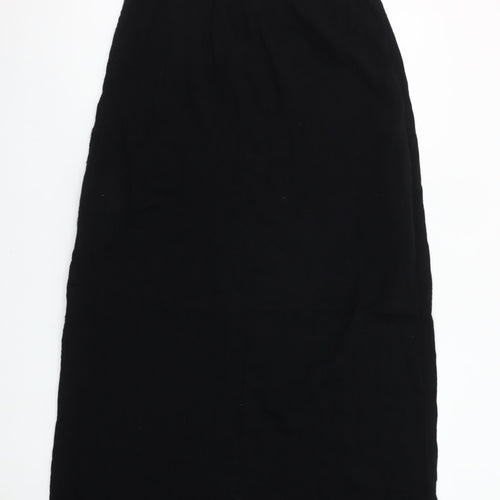 New Look Women's Black Size 6 Midi Cotton Slip Dress