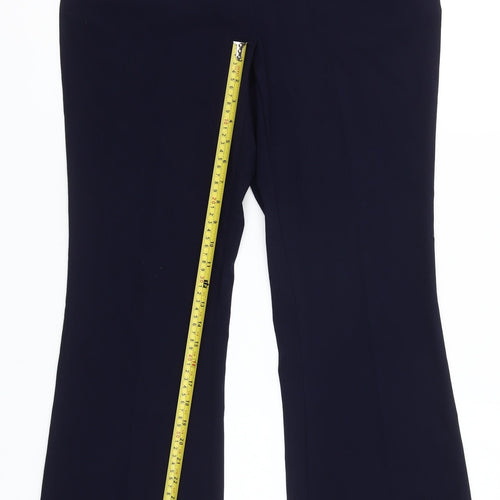 Zara Women’s Blue Flared Dress Pants Size M Slim Fit Business Trousers