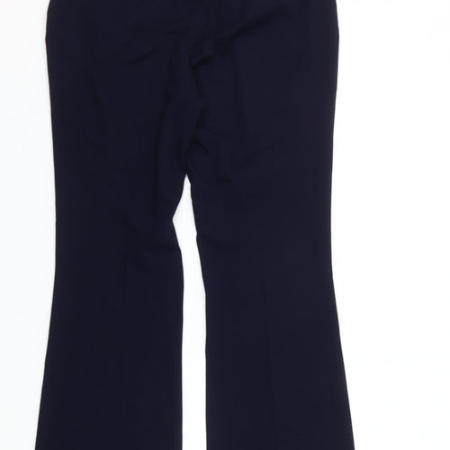 Zara Women’s Blue Flared Dress Pants Size M Slim Fit Business Trousers