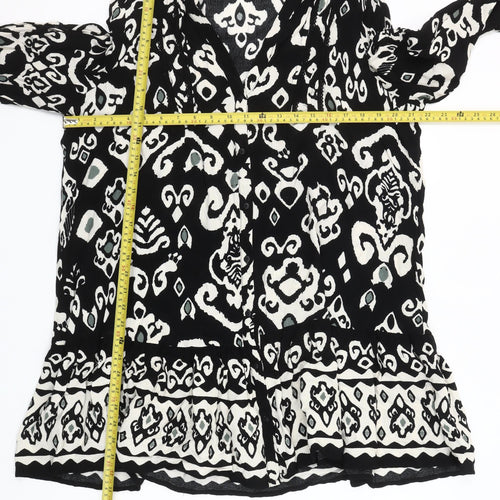 Dunnes Stores Women’s Black Geometric Viscose Shift Dress L
