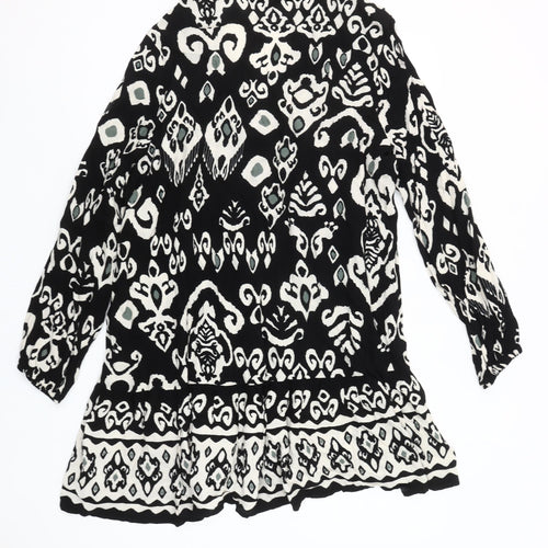 Dunnes Stores Women’s Black Geometric Viscose Shift Dress L