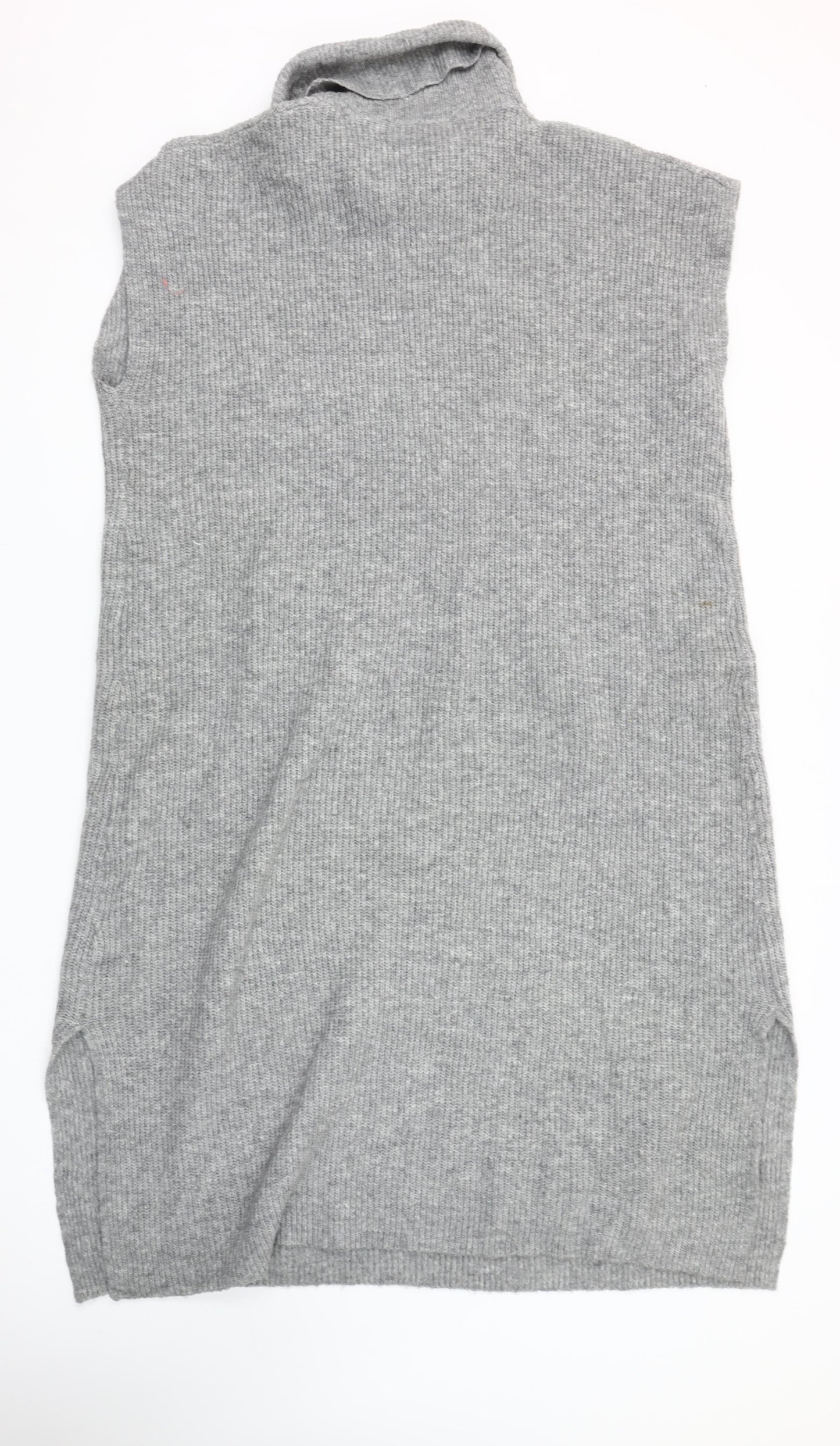 Yours Women Grey Roll Neck Sleeveless Jumper Dress Size 14-16