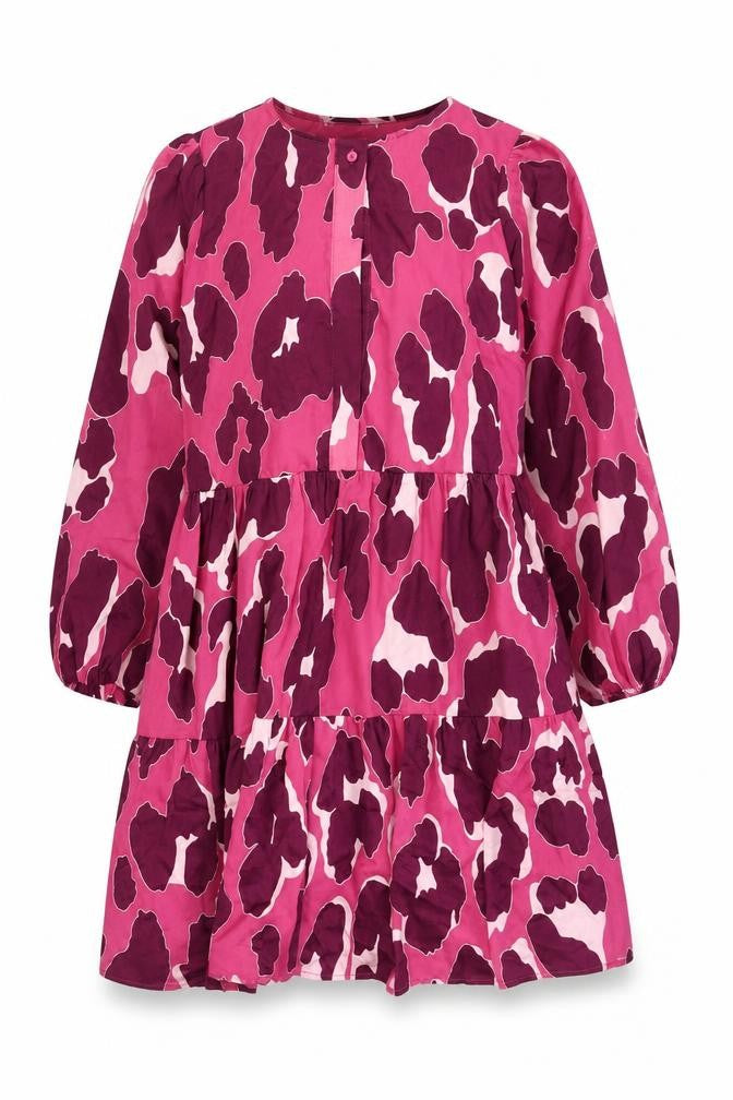 Gallery Women's Pink A-Line Dress Size S Long Sleeve Lightweight