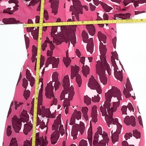 Gallery Women's Pink A-Line Dress Size S Long Sleeve Lightweight