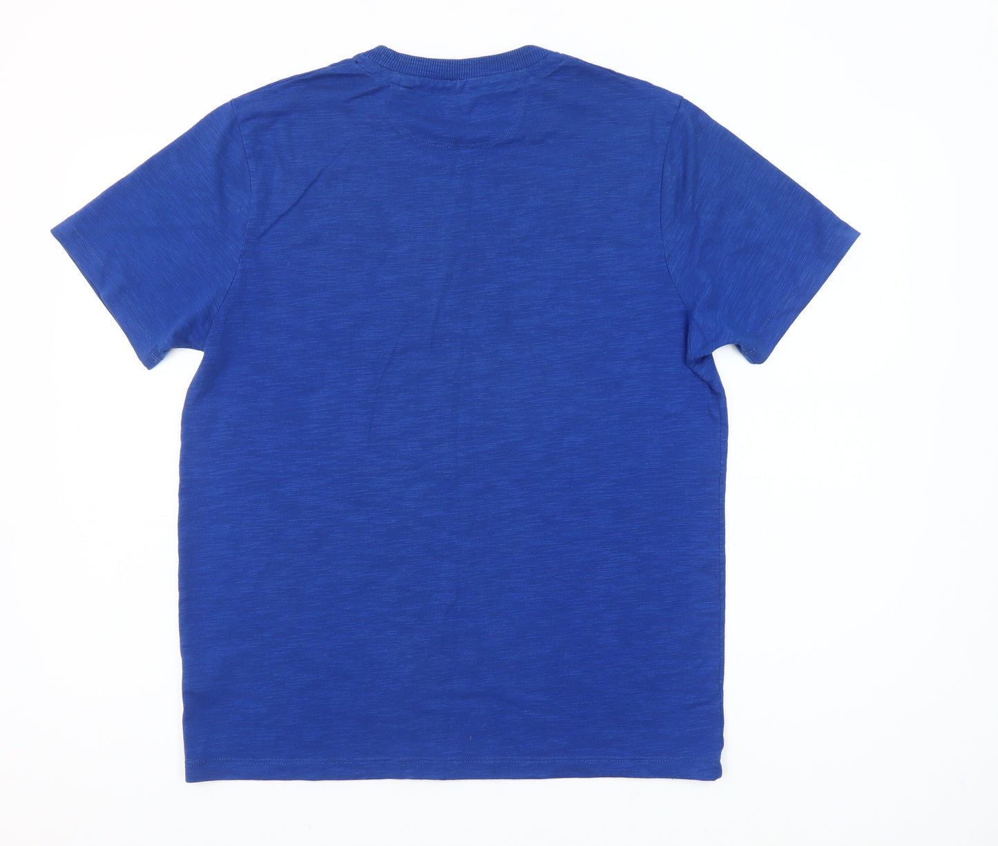 Diesel Men's Blue Athletics Graphic T-Shirt Medium Cotton Blend